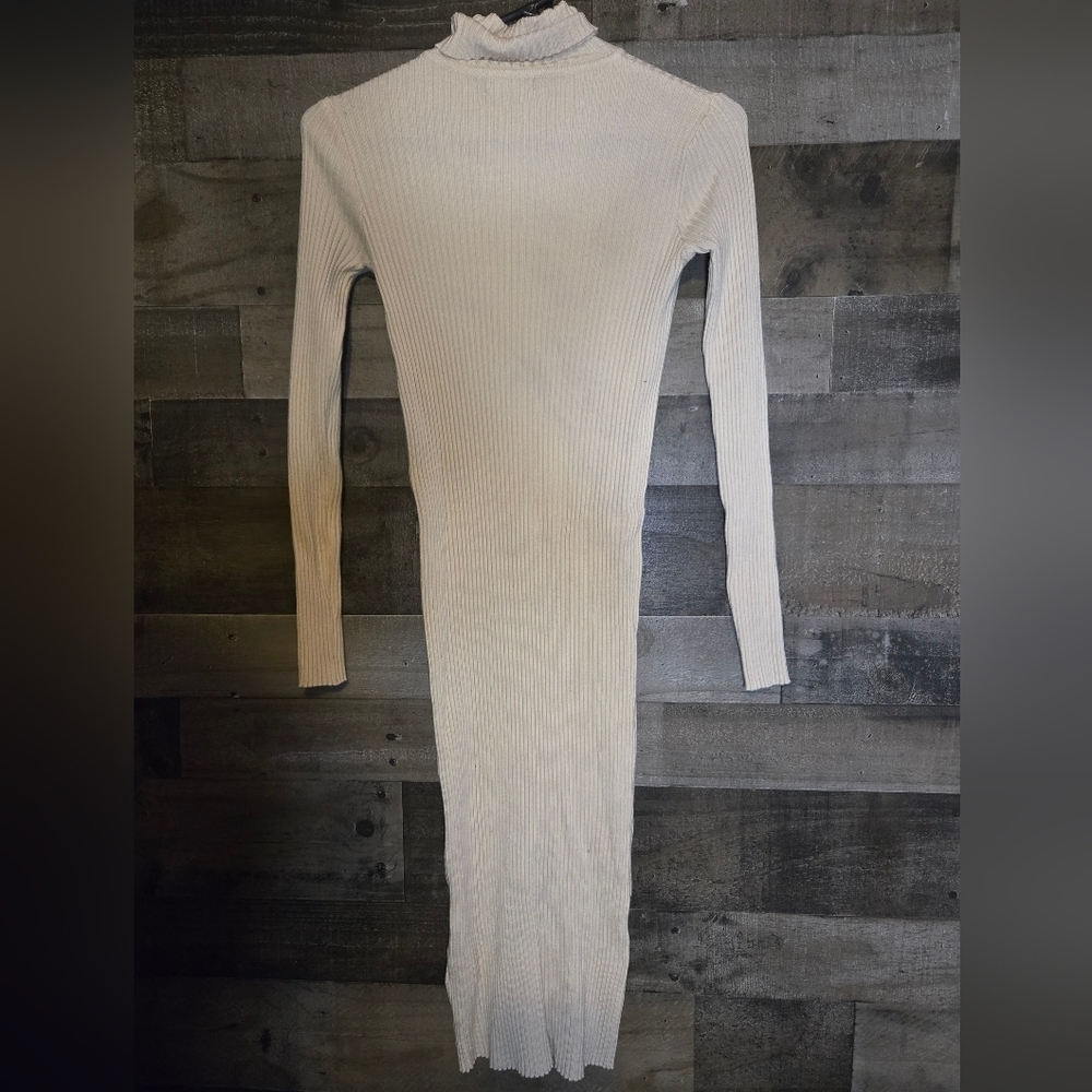 Nasty Gal ribbed turtleneck midi dress - Picture 6 of 6